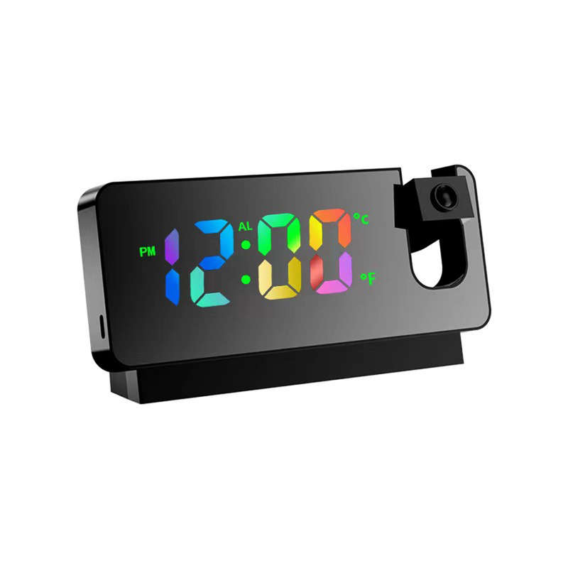 180° Rotation USB Electronic LED Digital Projection Alarm Clock