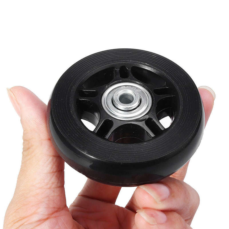 2 Piece Luggage Suitcase Replacement Rubber Wheels Repair Swivel Caster