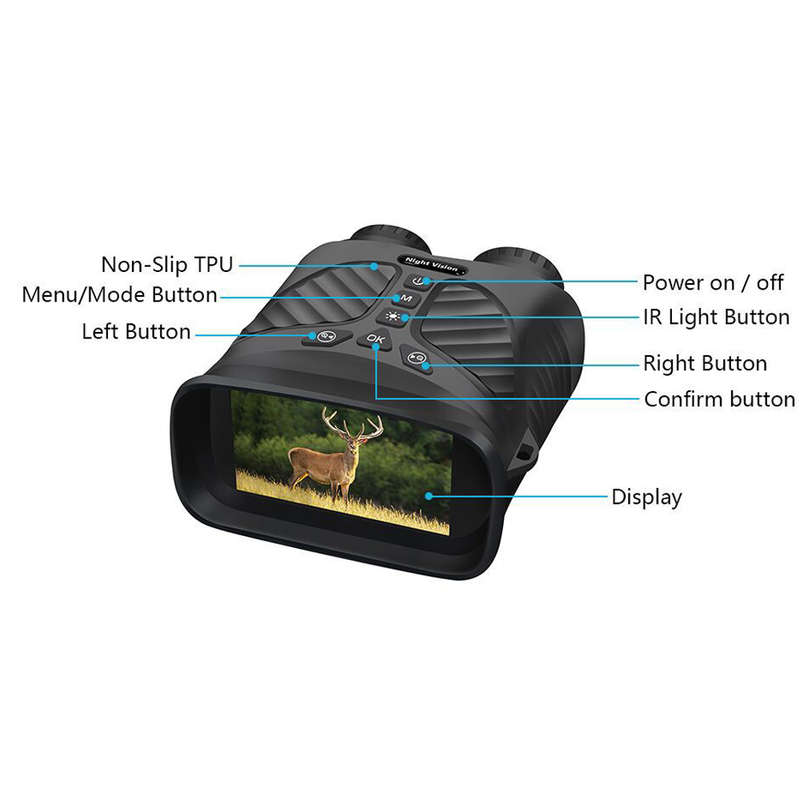 2.5K UHD 40M Pixels Digital Infrared Night Vision Binoculars Telescope