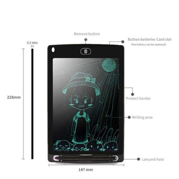 LCD Writing Drawing Board - 8.5 Inch