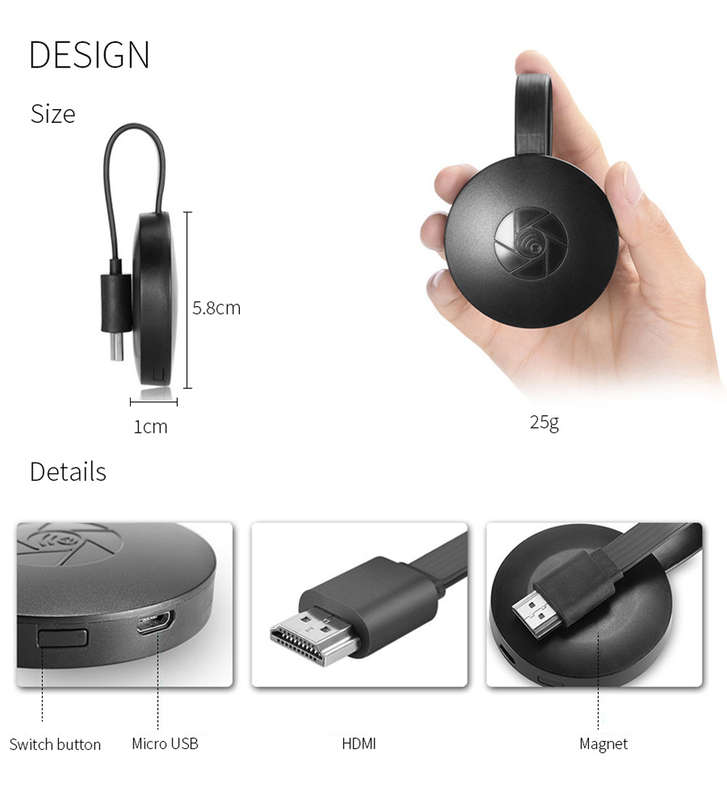 1080P WiFi HDMI Streaming Wireless Display Adapter