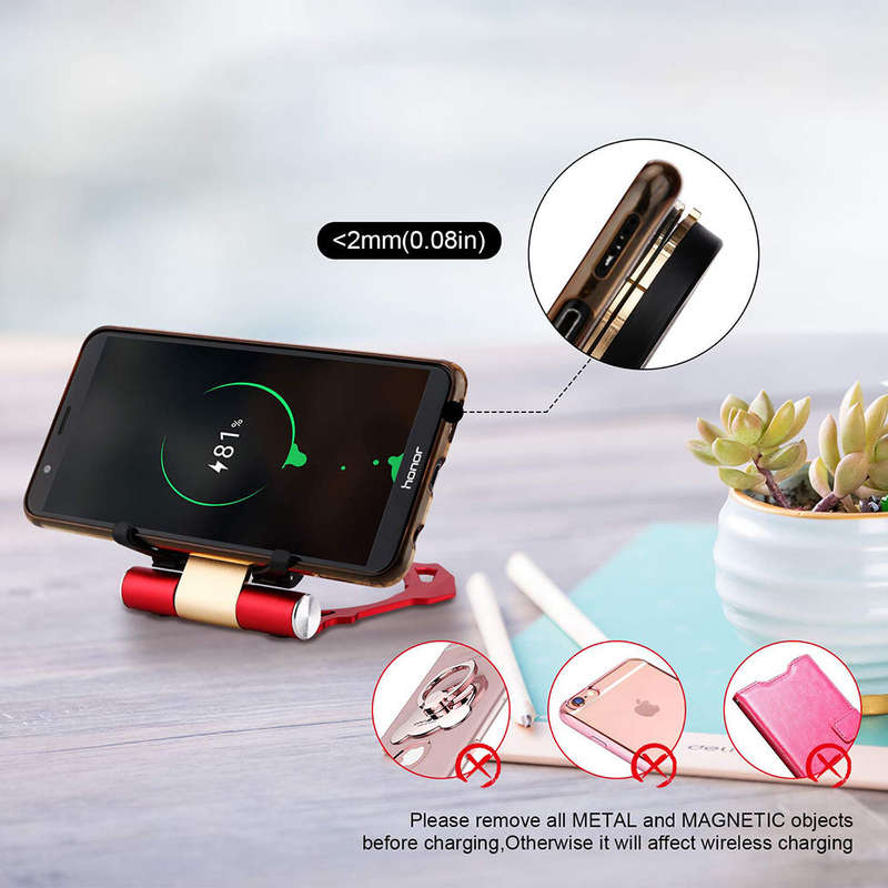 180 Degree Rotatable Foldable Wireless Charger Stand