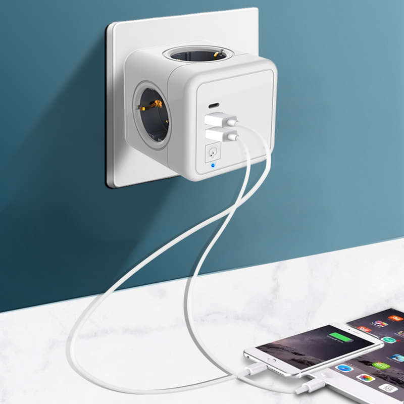 Multifunction Home Office Power Cube Socket