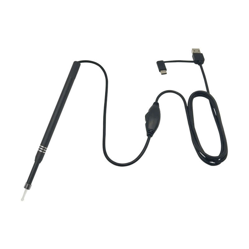3-in-1 Built-in LED Light HD 5.5mm Otoscope With Endoscope Camera
