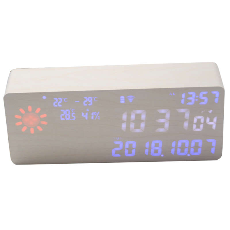 Smart Weather Alarm Clock Multifunctional Wifi Weather Clock