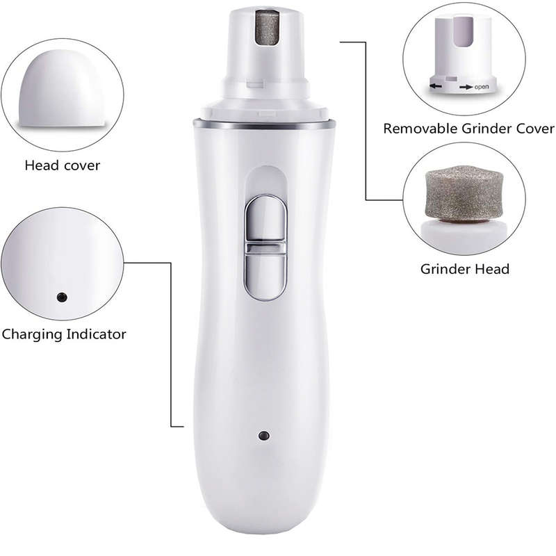 Portable Adjustable Speed Electric Rechargeable Pet Nail Trimmer