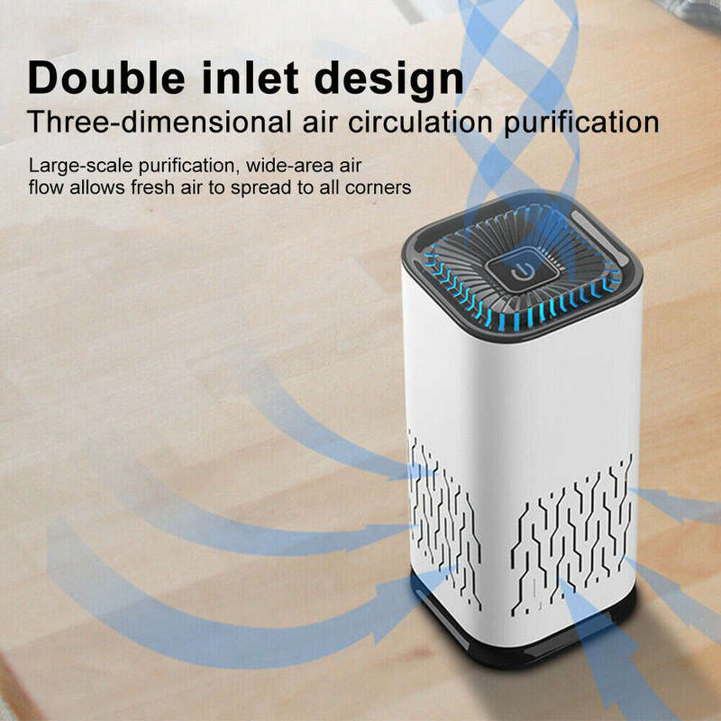 USB Car Air Purifier Office Desktop Air Cleaner Freshener