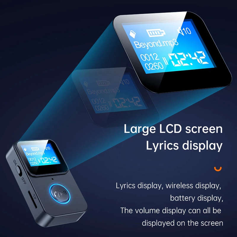 Car Wireless Audio Adapter  Bluetooth-compatible Music Audio Receiver