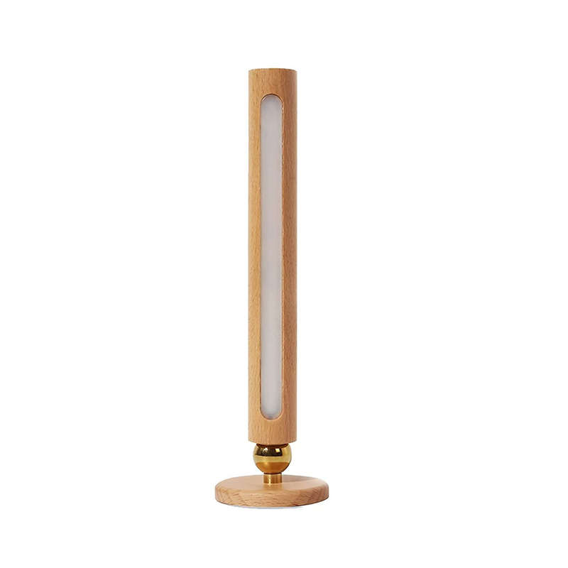 Rotatable Wooden Wall Lamp Magnetic Detachable Wall Mounted Torch Light