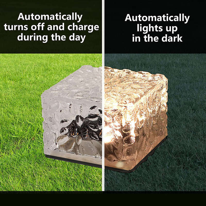 Solar Brick Light Paver Light Landscape Light for Garden Pathway Patio