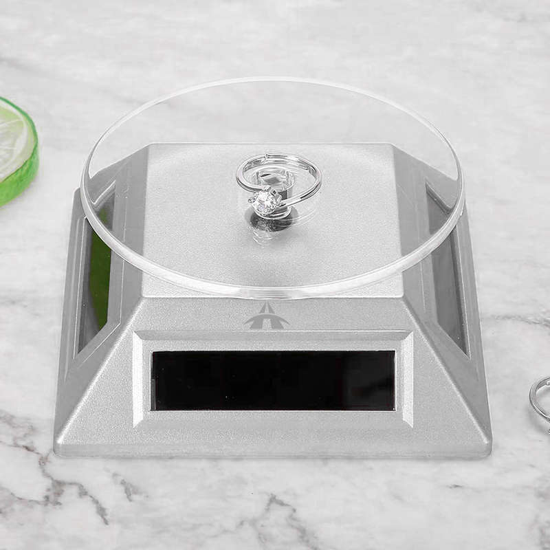 360° Rotating Jewelry Display Stand Solar Turntable