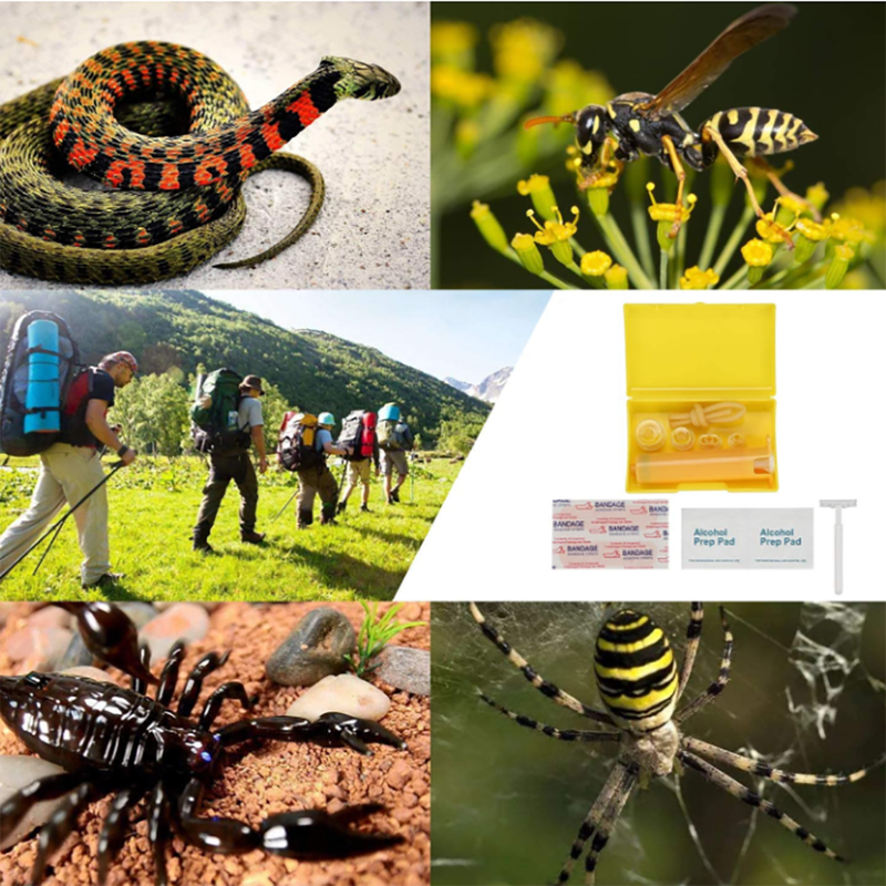 Venom Extractor Suction Pump Kit for Hiking and Camping