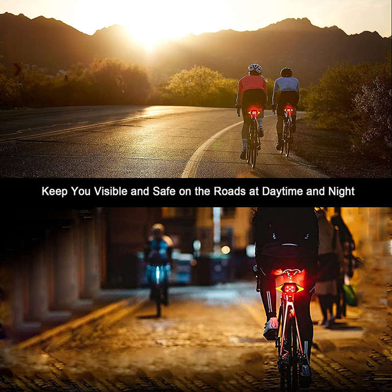 Waterproof LED Bike Tail Light Turn Signals with Wireless Remote Control
