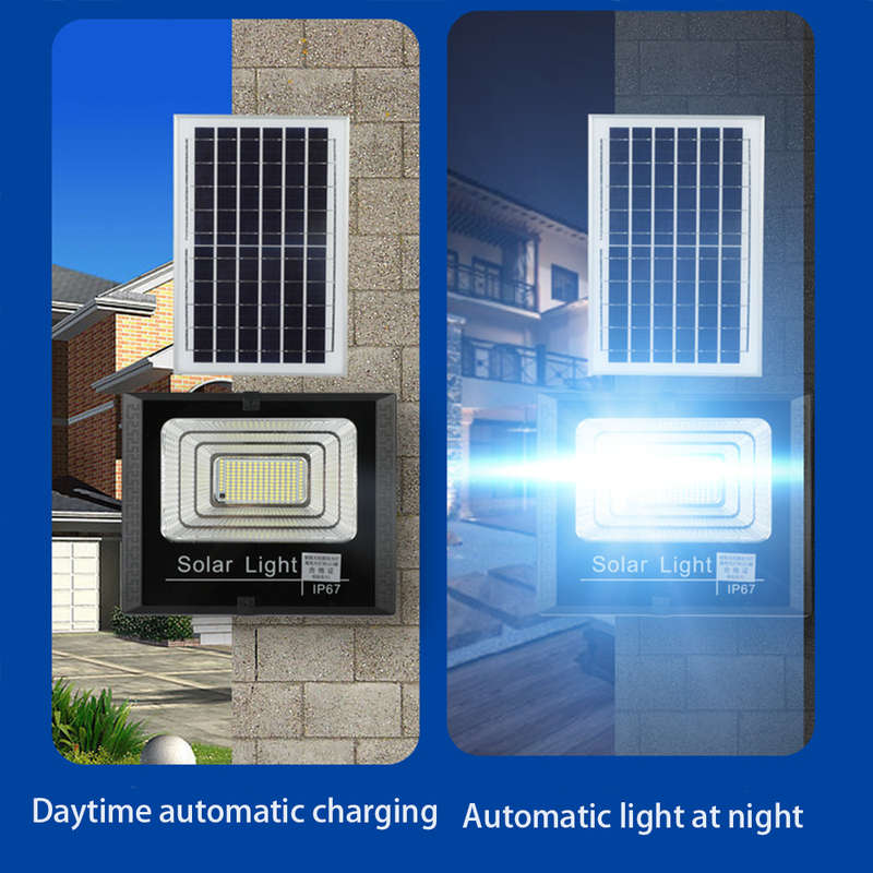 45w Led Solar Flood Lamp With Solar Panel & Smart Remote