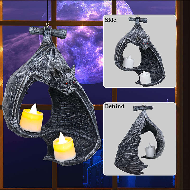 Bat Tealight Candle Holder Halloween Hanging Decoration