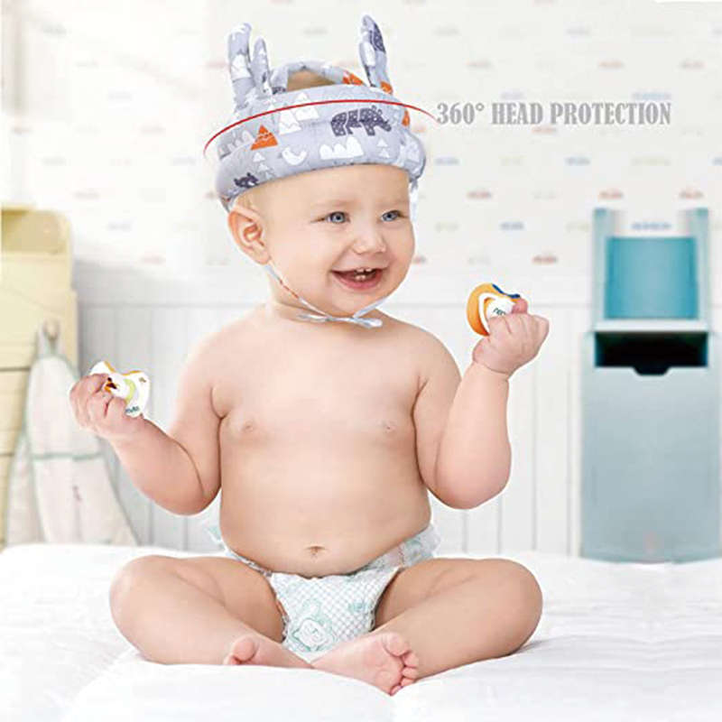 Baby Safety Helmet Baby Head Protector-Grey