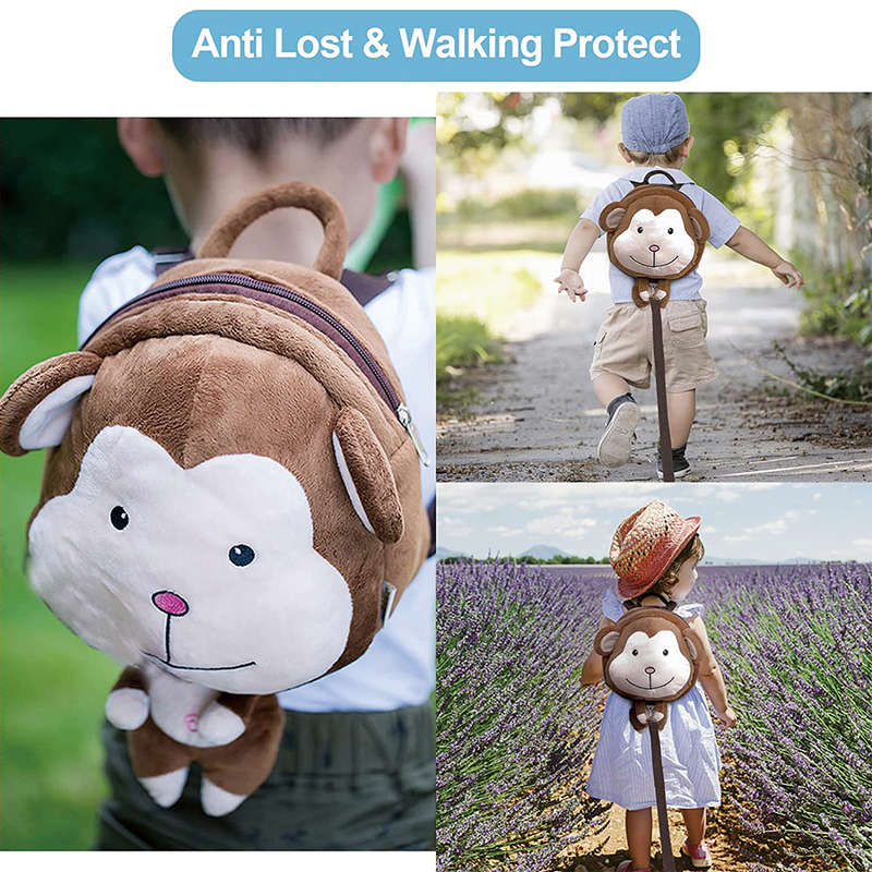 Baby Safety Backpack Cute Anti-lost Travel Bag Toddler Harness