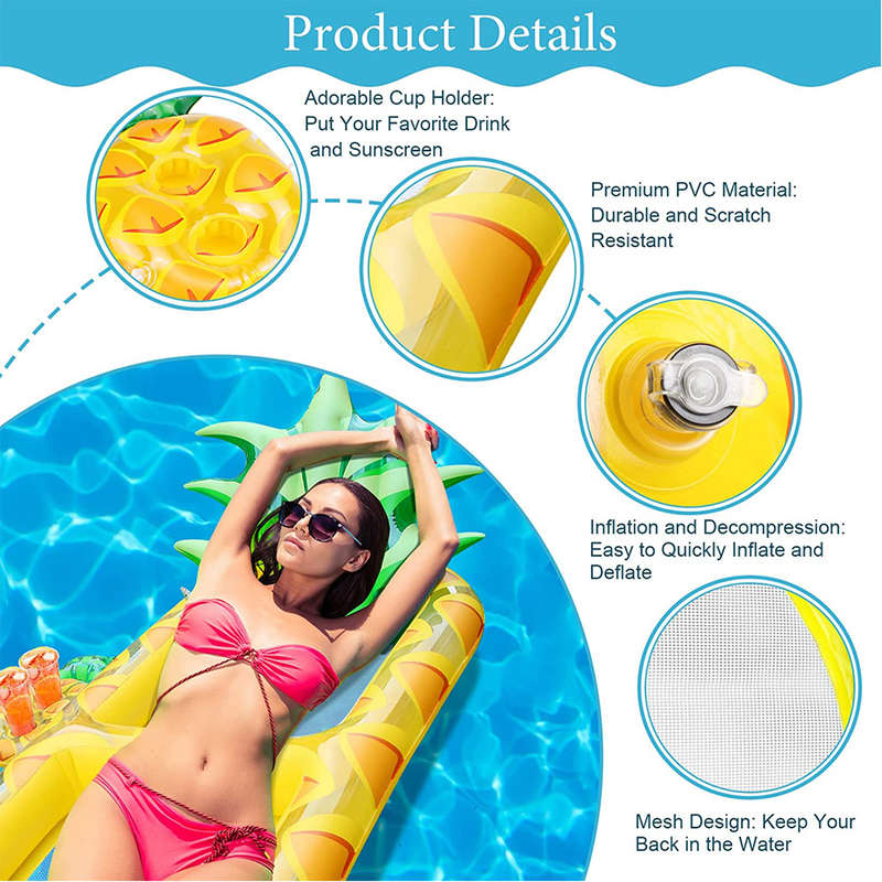Inflatable Pineapple Pool Float