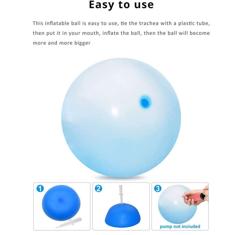 Water Bubble Ball Inflatable Water Balloon Transparent Rubber Ball for Pool