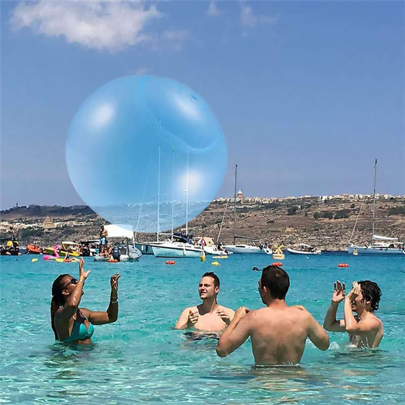 Water Bubble Ball Inflatable Water Balloon Transparent Rubber Ball for Pool