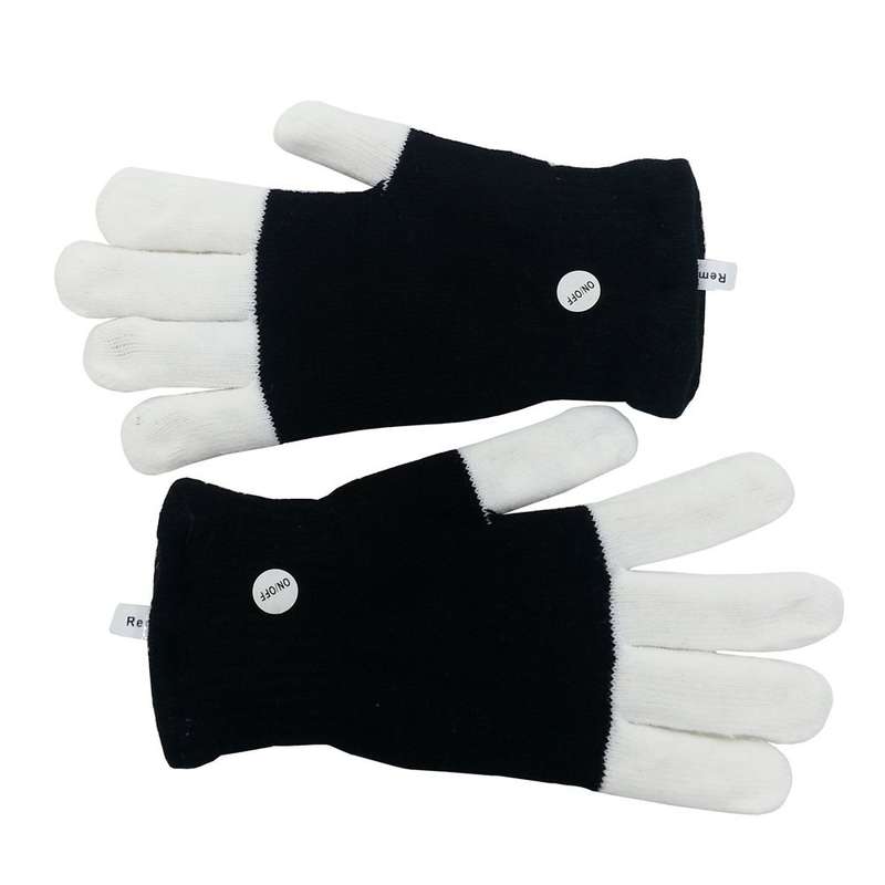 LED Colorful Flashing Finger Lighting Gloves for Light Show