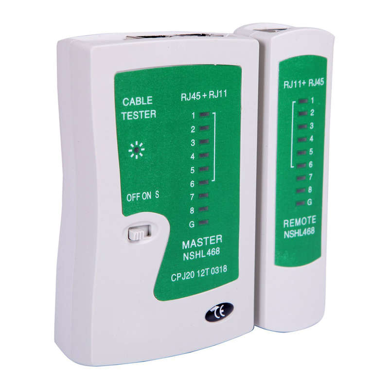 Network Cable Tester for Lan Phone RJ45 RJ11 RJ12 Cat5 Cat6 UTP Wire Test Tool