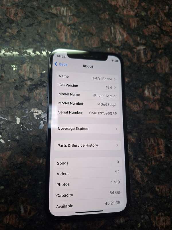 iPhone 12 mini 64GB NEW Battery