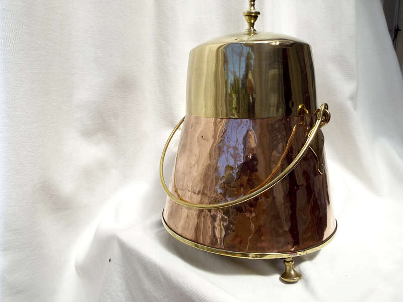 Antique Dutch copper/brass Doofpot circa 1830-1850. Ref.,MA/45