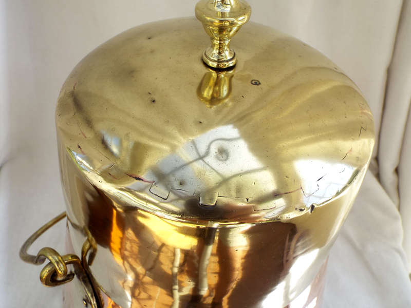 Antique Dutch copper/brass Doofpot circa 1830-1850. Ref.,MA/45
