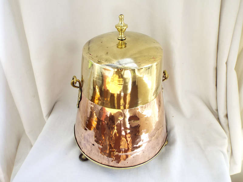 Antique Dutch copper/brass Doofpot circa 1830-1850. Ref.,MA/45