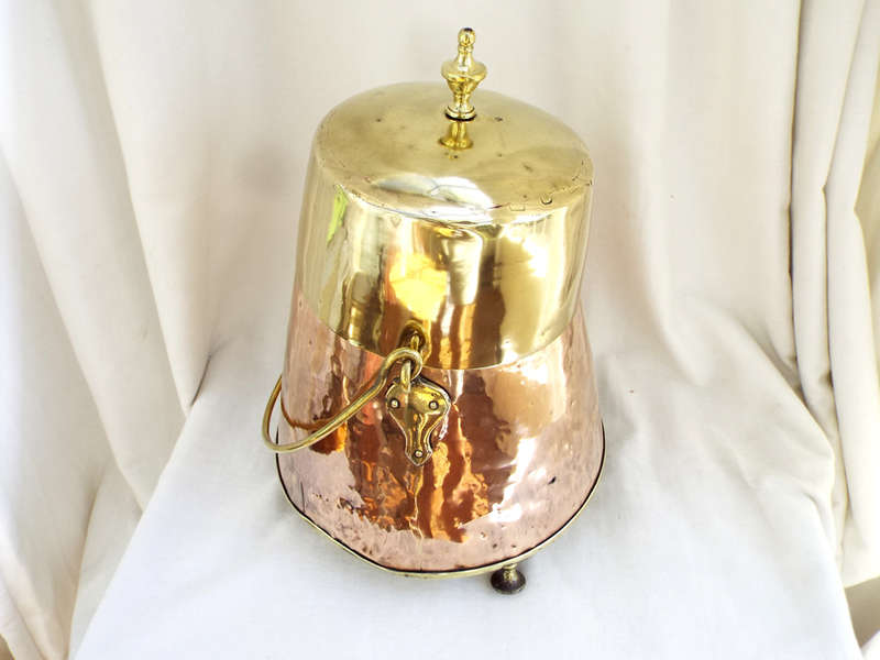 Antique Dutch copper/brass Doofpot circa 1830-1850. Ref.,MA/45