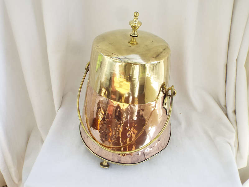 Antique Dutch copper/brass Doofpot circa 1830-1850. Ref.,MA/45