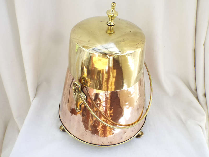 Antique Dutch copper/brass Doofpot circa 1830-1850. Ref.,MA/45