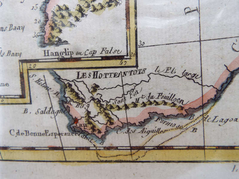 Antique 1768 map Carte Du Canal De Mozambique. Ref. MP-12