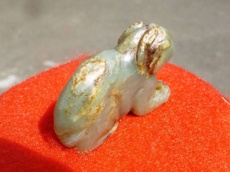 Archaic Chinese Nephrite Jade Burial Amulet. Ming Dynasty Ref. OR-50