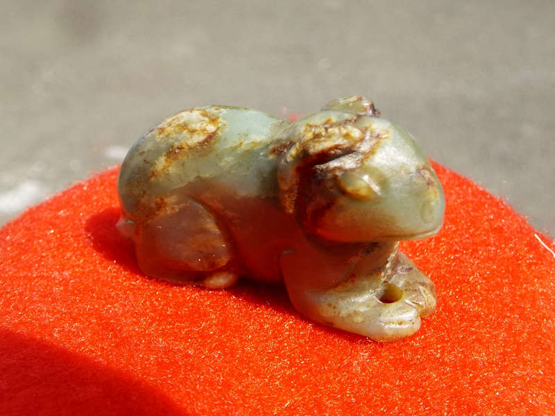 Archaic Chinese Nephrite Jade Burial Amulet. Ming Dynasty Ref. OR-50