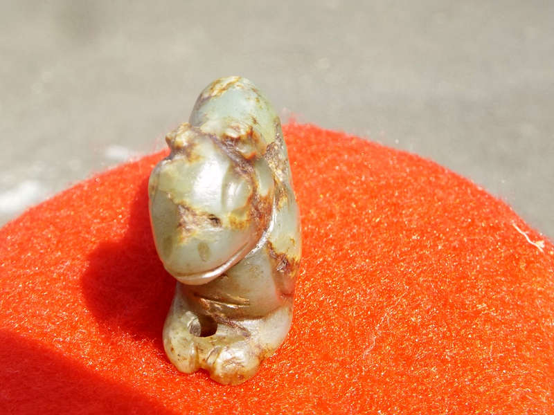 Archaic Chinese Nephrite Jade Burial Amulet. Ming Dynasty Ref. OR-50