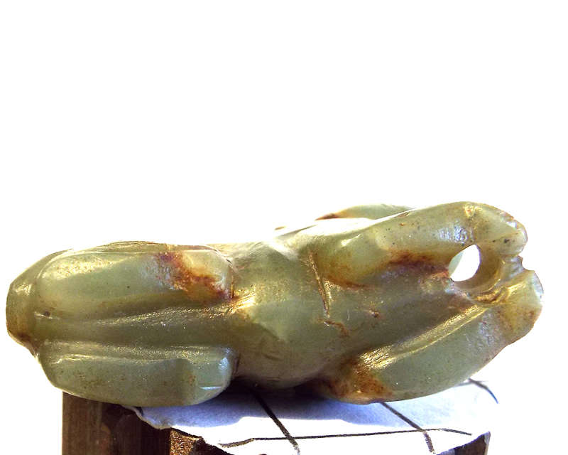 Archaic Chinese Nephrite Jade Burial Amulet. Ming Dynasty Ref. OR-50