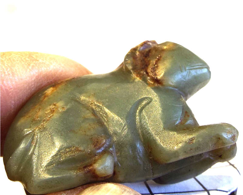 Archaic Chinese Nephrite Jade Burial Amulet. Ming Dynasty Ref. OR-50