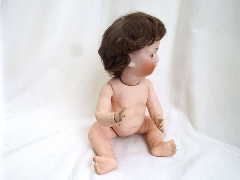 Antique  Bruno Schmidt  bisque Baby Doll circa 1911 Ref. TO-3