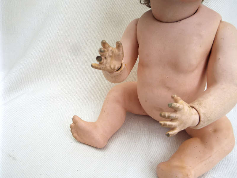 Antique  Bruno Schmidt  bisque Baby Doll circa 1911 Ref. TO-3
