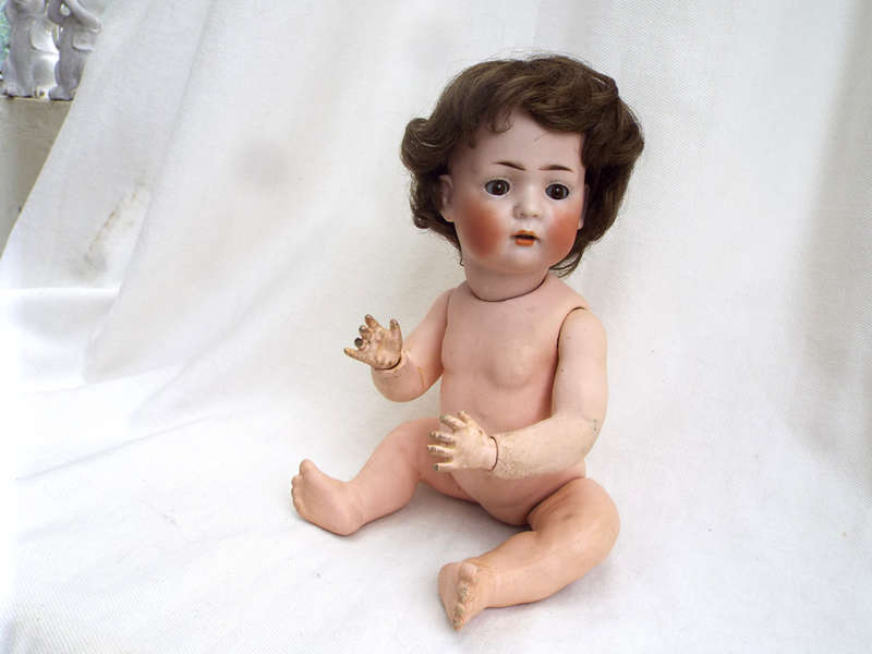 Antique  Bruno Schmidt  bisque Baby Doll circa 1911 Ref. TO-3