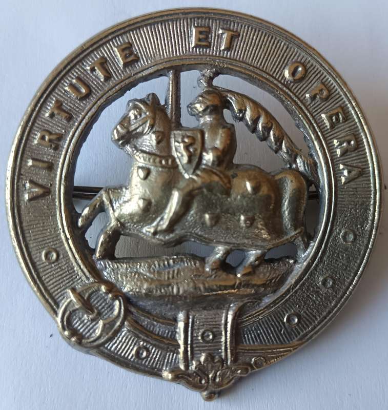 6th Fifeshire Volunteer Battalion The Black Watch glengarry badge 1887 to 1908