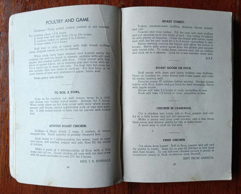 Two post-war cookery books - Victory and Ouma's - one signed by Ouma Isie Smuts