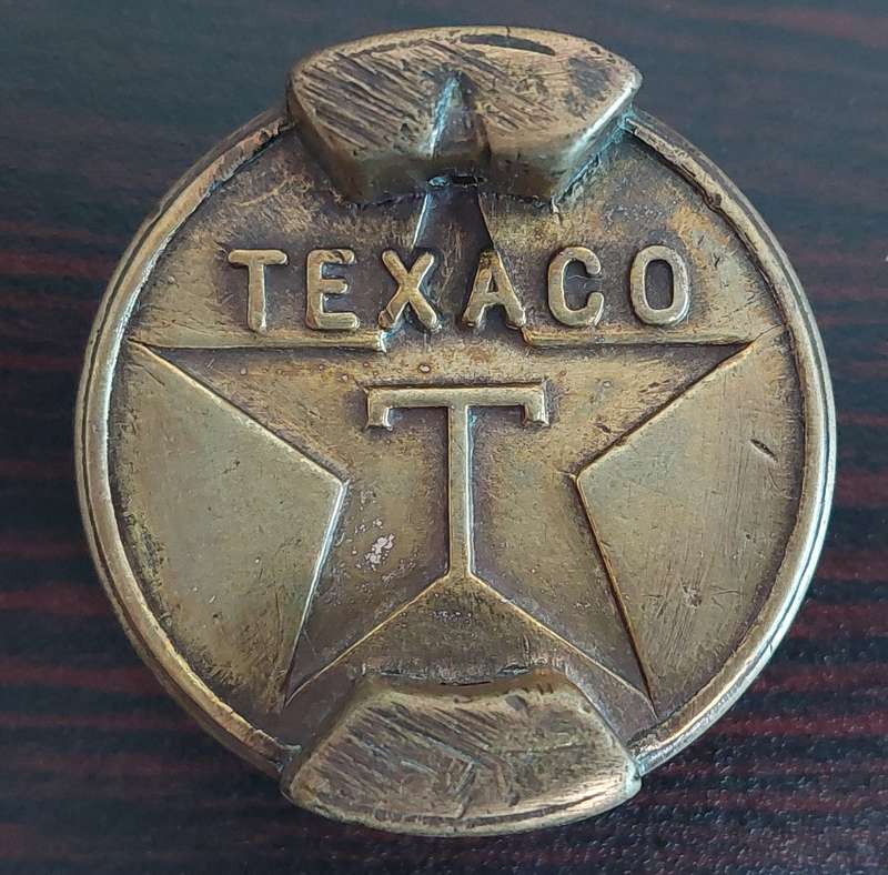 TEXACO Brass Gas Container Cap