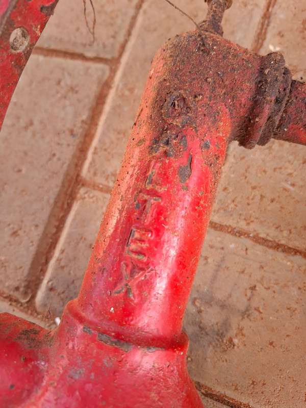 Vintage CALTEX Oil Pump with pipe