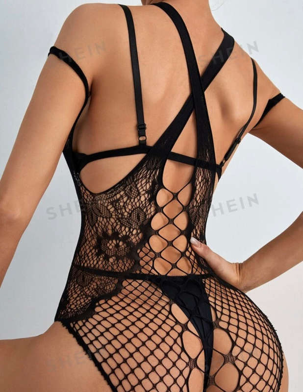 70% Off Sale : Black lace bodycon
