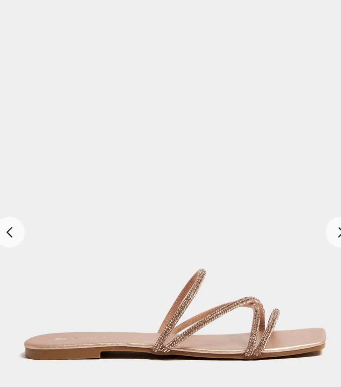 Diamante encrusted sandals