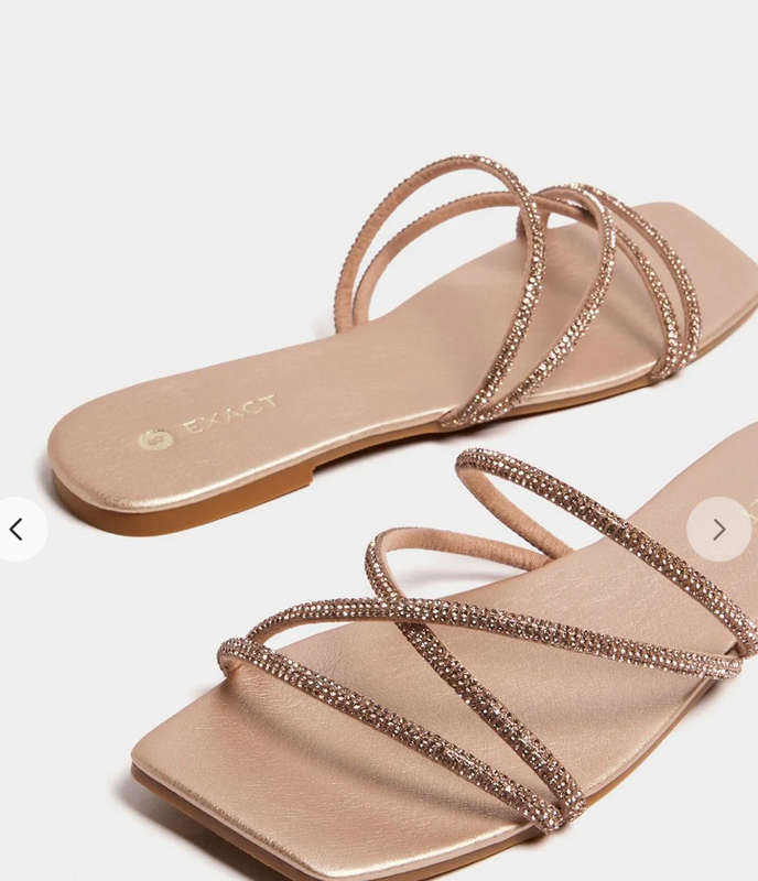 Diamante encrusted sandals