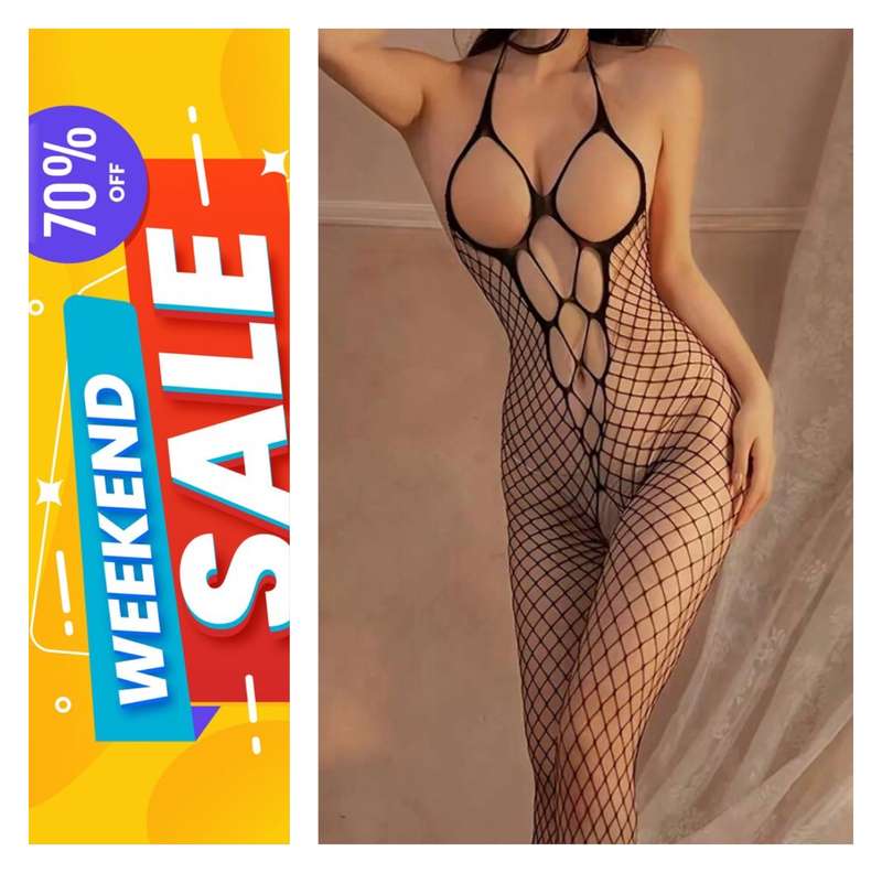 **Massive Sale : 70% off black lace full length bodycon**